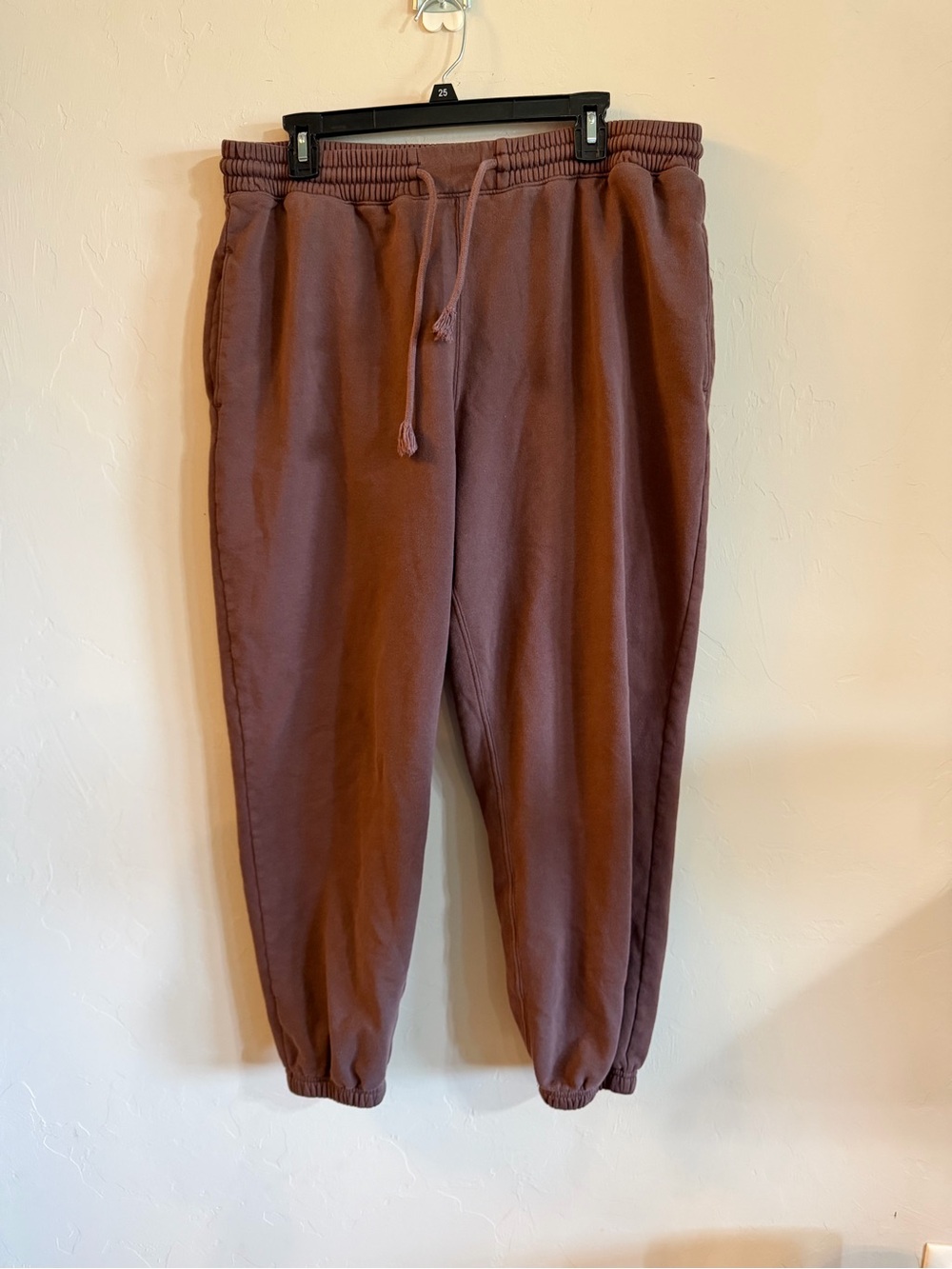 Abercrombie & Fitch Dusty Mauve Drawstring Joggers